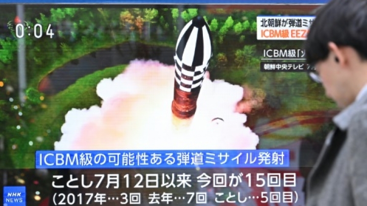 La Corée du Nord a tiré un missile capable d'atteindre les Etats-Unis