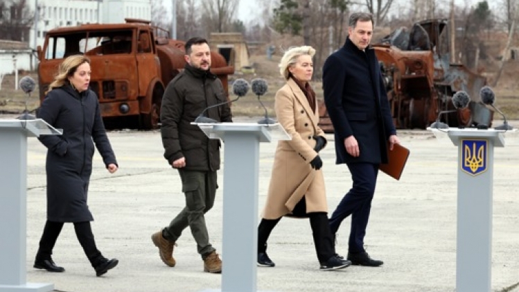 Ici, Poutine a perdu, déclare Zelensky à Hostomel