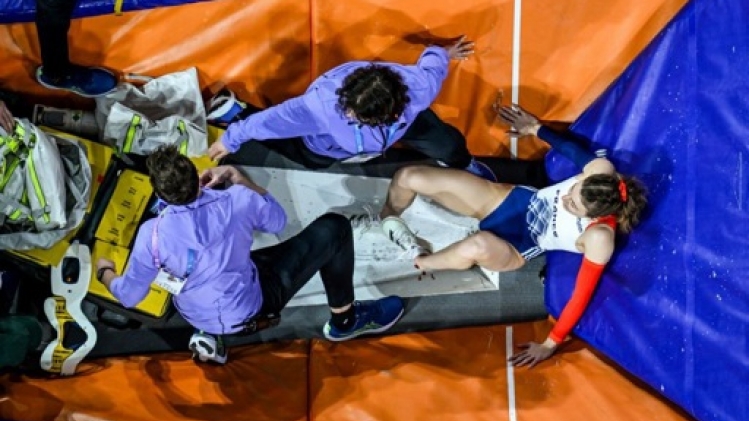 Fracture ouverte du talus pour la perchiste N1 française Margot Chevrier