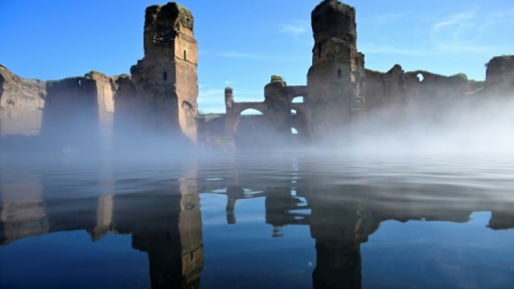 A Rome, l'eau fait son retour aux thermes antiques de Caracalla