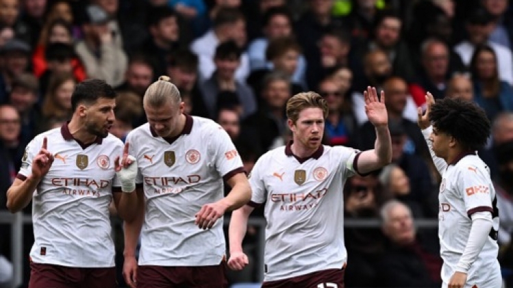 Centième but pour Kevin De Bruyne avec Manchester City qui s'impose à Crystal Palace