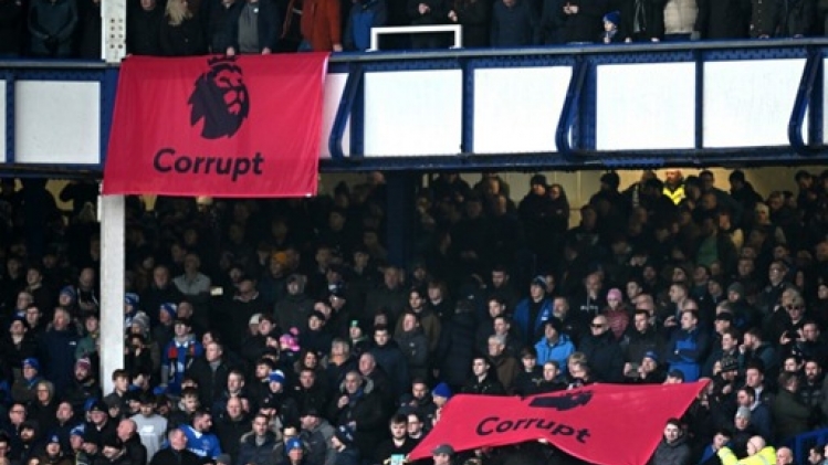 Everton fait appel de la pénalité de 2 points infligée par la Premier League