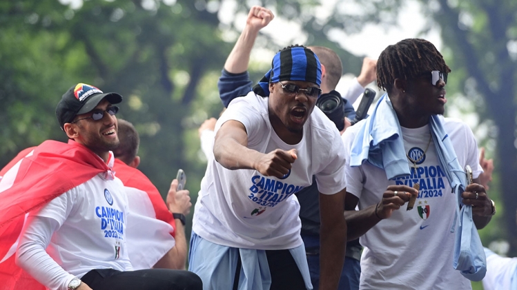 Les joueurs de l'Inter