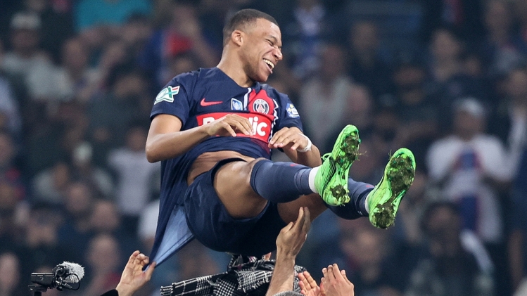 Kylian Mbappé en finale de la Coupe de France, le 25 mai 2024.