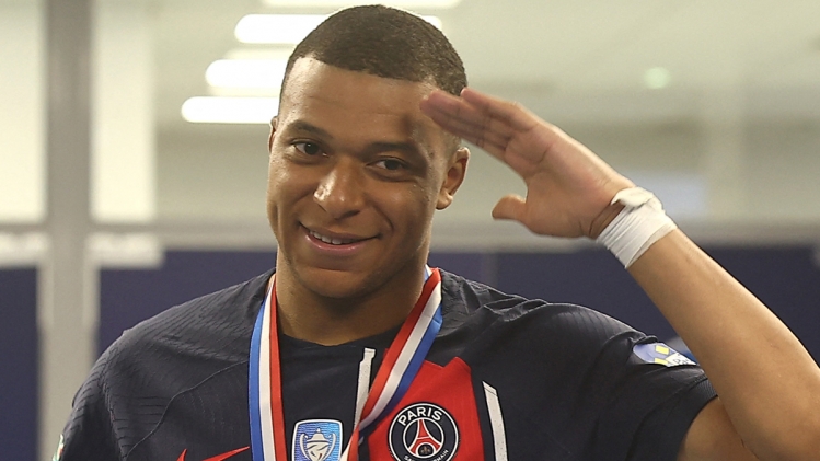 Kylian Mbappé après la finale de la Coupe de France 2024.