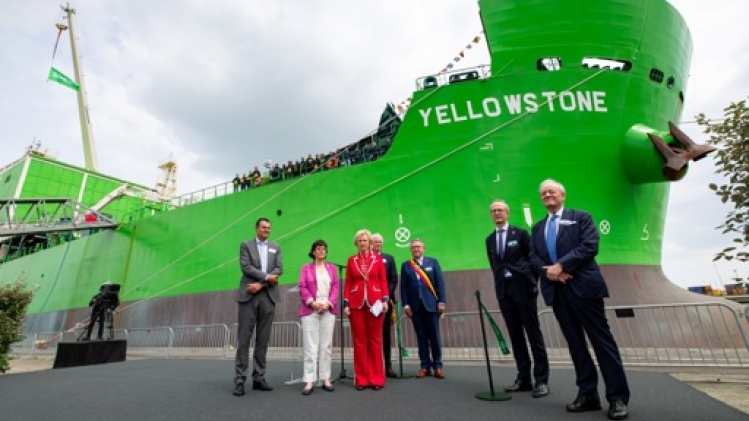 DEME inaugure à Zeebrugge le plus grand navire d'enrochement du monde