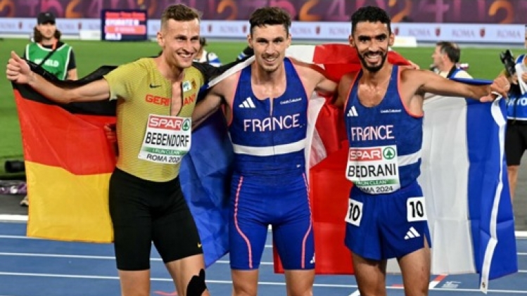 Timothé Mumenthaler surpend Filippo Tortu sur 200m, doublé français sur 3.000m steeple