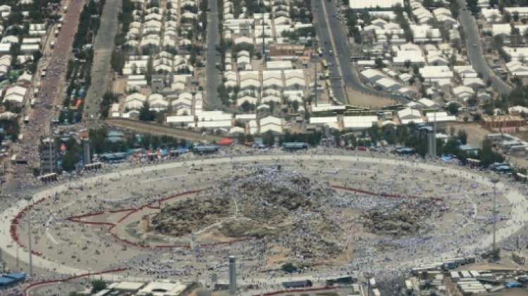 Les fidèles musulmans sur le mont Arafat, étape phare du hajj