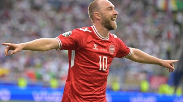 Christian Eriksen élu homme du match après Slovénie-Danemark