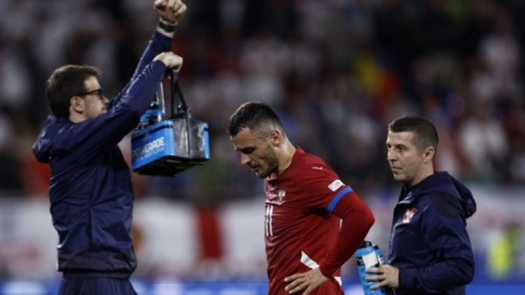 Le Serbe Filip Kostic, blessé au genou, doit renoncer à la suite de la compétition