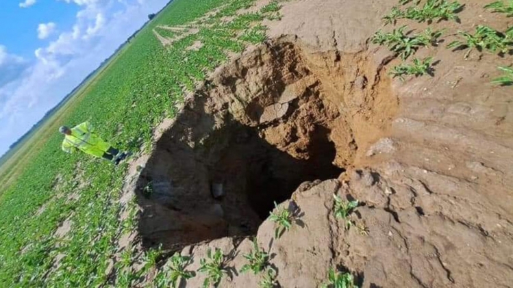 Un trou énorme s'est formé à Crisnée