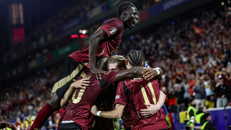 Les Diables Rouges face à la Roumanie