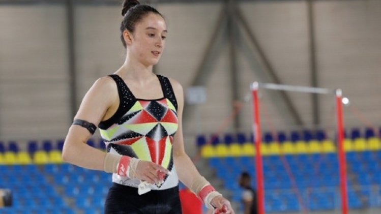 Nina Derwael a testé son exercice olympique durant le week-end en France