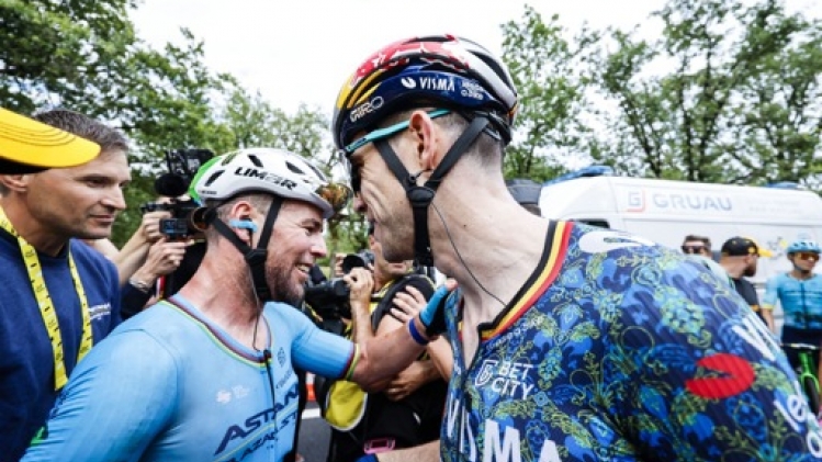 Wout van Aert a énormément de respect pour Cavendish: un très grand champion