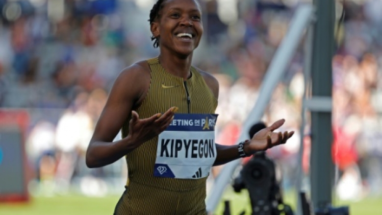 Athlétisme: la Kényane Faith Kipyegon améliore son record du monde du 1.500 m