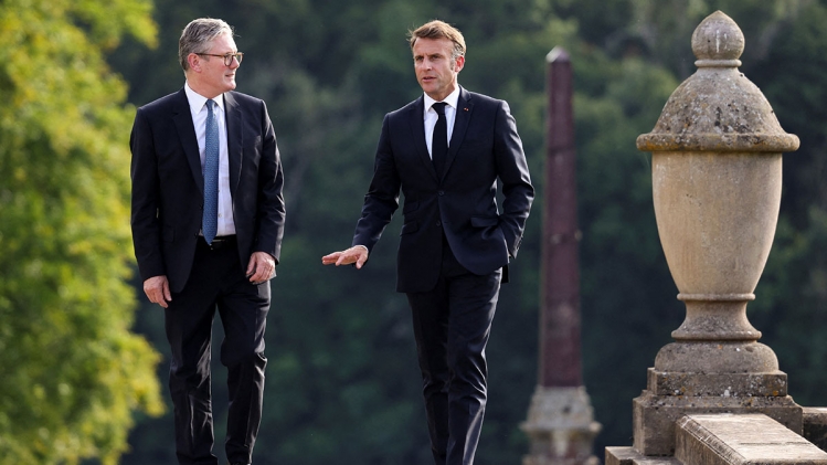 Keir Starmer avec le président Macron