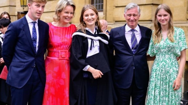 La princesse Élisabeth officiellement diplômée au cours d'une cérémonie à Oxford