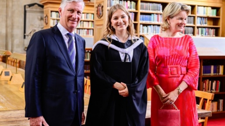 La princesse Élisabeth officiellement diplômée au cours d'une cérémonie à Oxford