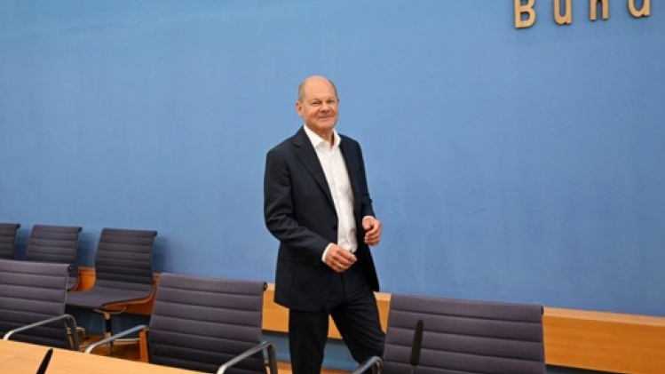 Le chancelier allemand Olaf Scholz brigue un nouveau mandat