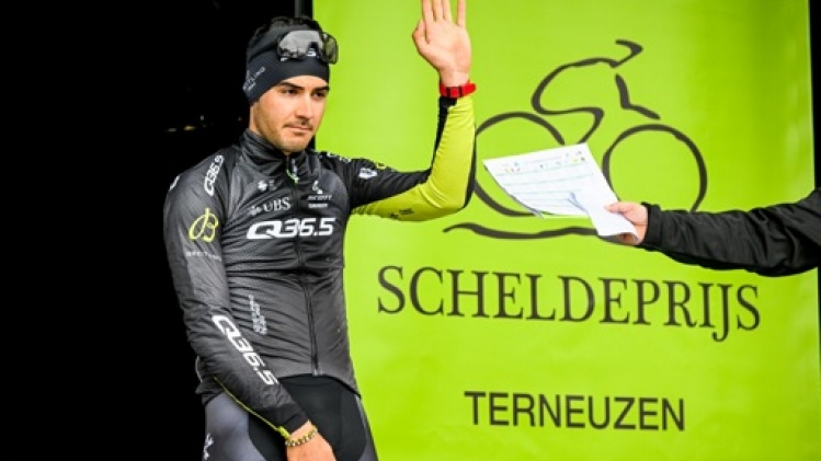Le coureur italien Matteo Moschetti heurté par un camion pendant un entraînement
