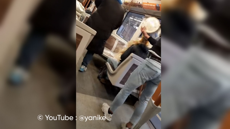 Le youtubeur sévit dans les transports en commun et prend de suite la fuite