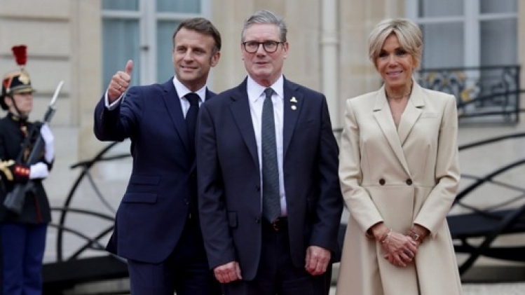 Macron accueille les chefs d'Etat étrangers à l'Elysée avant la cérémonie d'ouverture
