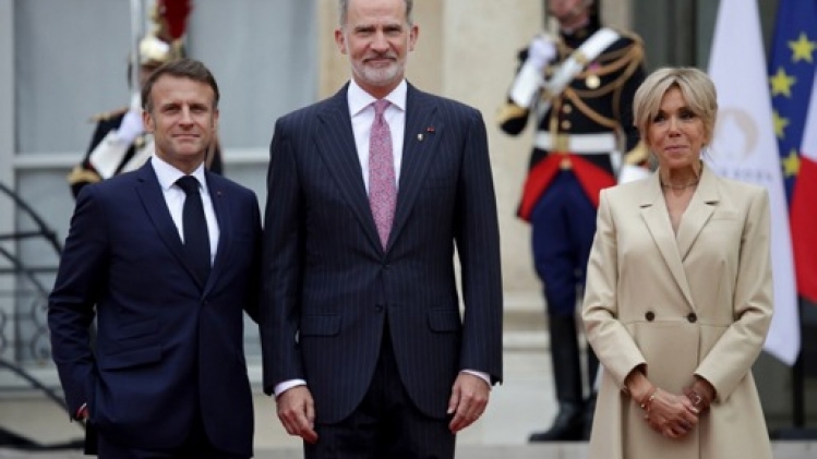 Macron accueille les chefs d'Etat étrangers à l'Elysée avant la cérémonie d'ouverture