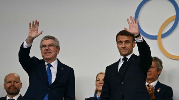 Emmanuel Macron déclare ouverts les Jeux Olympiques de la XXXIIIe olympiade à Paris