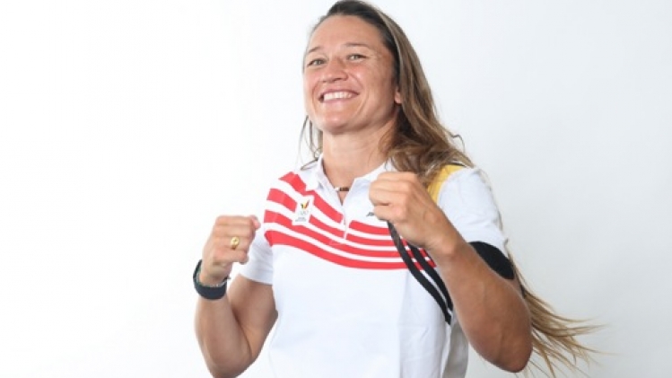 Oshin Derieuw se qualifie pour les quarts de finales du tournoi de boxe en moins de 66kg