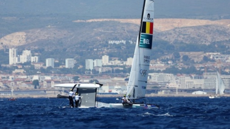 Pour le duo Claeyssens/Verstraelen c'était une affaire de poids lourds en Nacra 17
