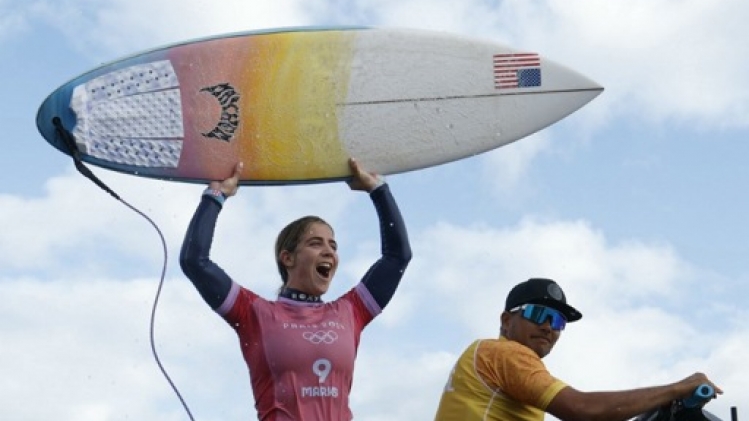 Surf: Caroline Marks en or, deuxième Américaine championne olympique après Carissa Moore