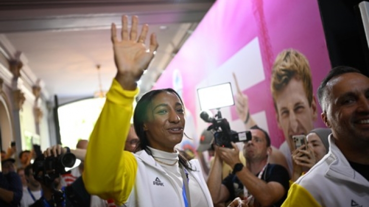 Nafi Thiam acclamée par ses fans à la Lotto Belgium House