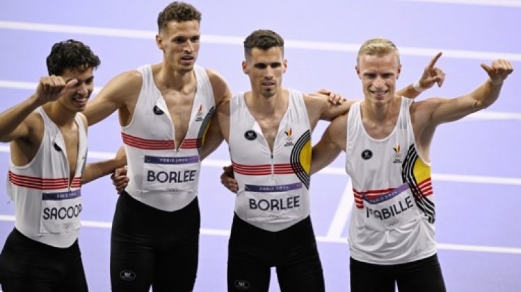 Dylan Borlée, ému, a beaucoup pensé à Julien Watrin et son frère Jonathan