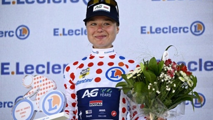 Justine Ghekiere a endossé le maillot à pois: J'ai vu des petites étoiles