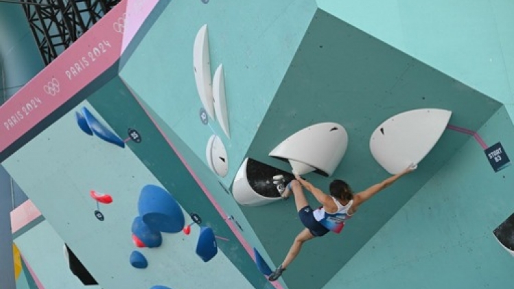 Corentin Laporte 2e des qualifications en bloc en U18 en Chine