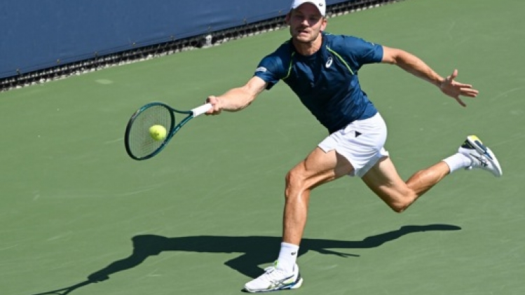 David Goffin face au Français Adrian Mannarino au deuxième tour