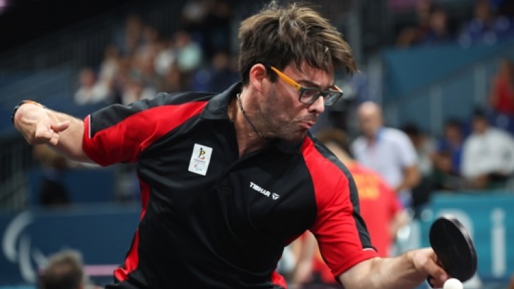 Marc Ledoux s'incline en huitièmes de finale du simple de tennis de table en classe TT8