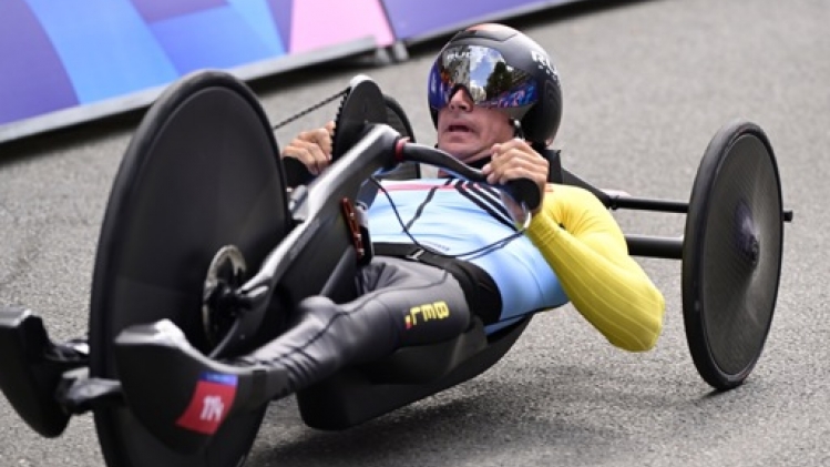 Marvin Odent, 4e, au pied du podium dans le contre-la-montre dans la catégorie H3