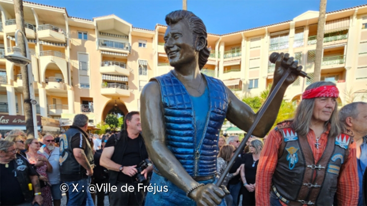 La statue de Johnny Hallyday