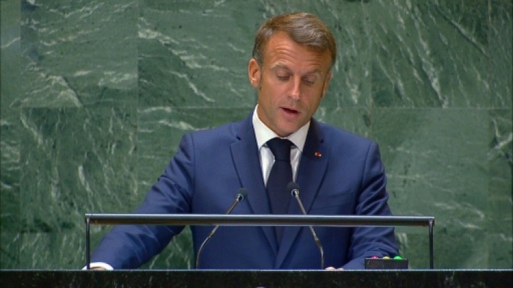 La guerre  d'Israël à Gaza n'a que trop duré, lance Macron à la tribune de l'ONU
