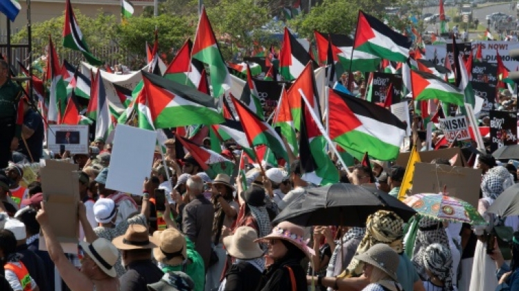 Afrique du Sud: manifestation pro-Gaza au Cap, pour le 1er anniversaire du 7-Octobre