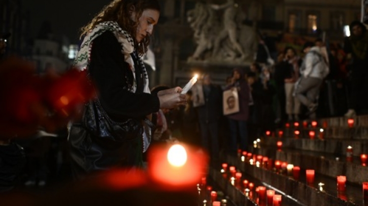 Bruxelles: environ 500 personnes rendent hommage aux victimes palestiniennes et libanaises