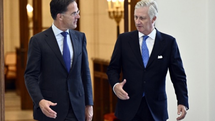 Le roi Philippe a reçu le nouveau secrétaire général de l'OTAN Mark Rutte en audience