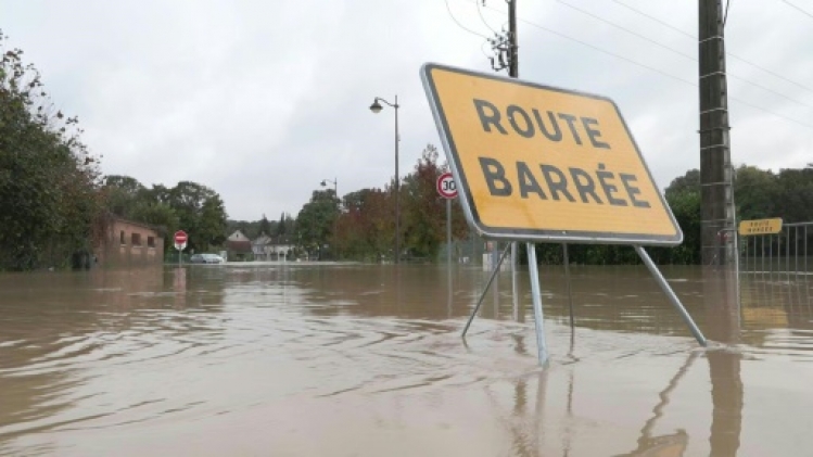 Villes inondées en Seine-et-Marne et Eure-et-Loir après la dépression Kirk
