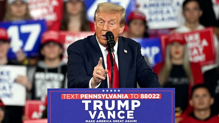 Donald Trump en meeting