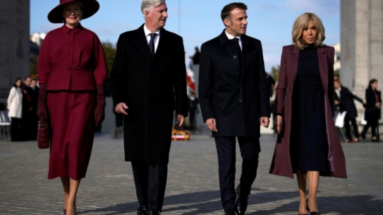Le roi des Belges Philippe et son épouse Mathilde entament une visite d'Etat en France