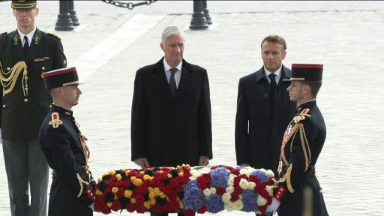 Le roi des Belges Philippe et son épouse Mathilde entament une visite d'Etat en France