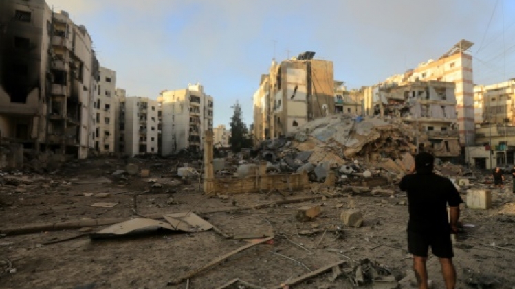 Sous les bombes israéliennes, la banlieue sud de Beyrouth en ruines