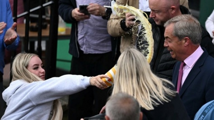 Une Britannique plaide coupable pour un jet de milk-shake sur Nigel Farage