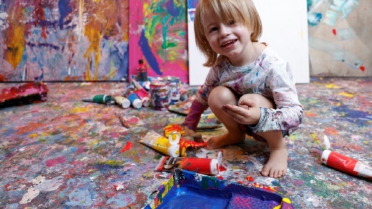 Allemagne: Laurent, 3 ans et déjà peintre à succès